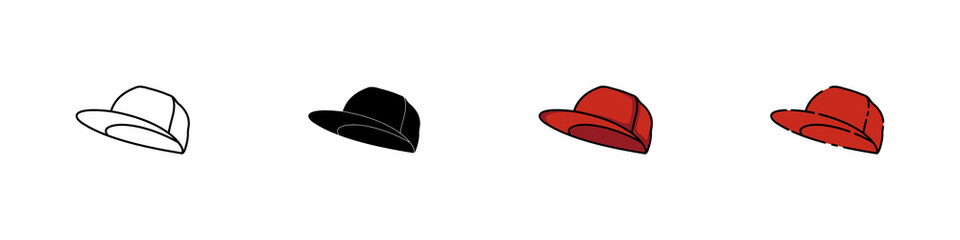 Set of Snapback icon design template