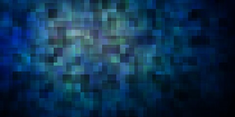 Dark BLUE vector template with rectangles.
