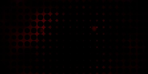 Fototapeta premium Dark Red vector texture with disks.
