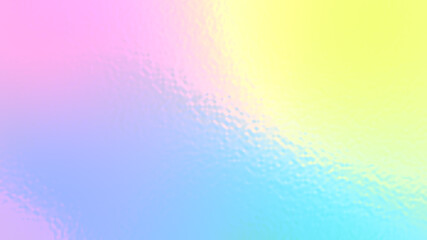 Abstract blue pink and yellow light neon fog soft glass background texture in pastel colorful gradation.