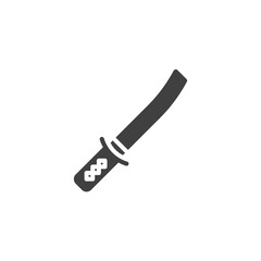 Katana sword vector icon
