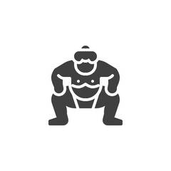 Sumo fighter vector icon