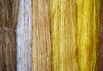 Colorful thread raw silk cloth dye from natural color material for woven