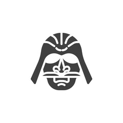 Japanese warrior vector icon