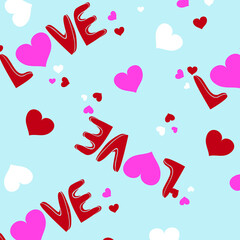 Hearts pattern background, for wrapping paper, greeting cards, posters, invitation, wedding and Valentines cards.