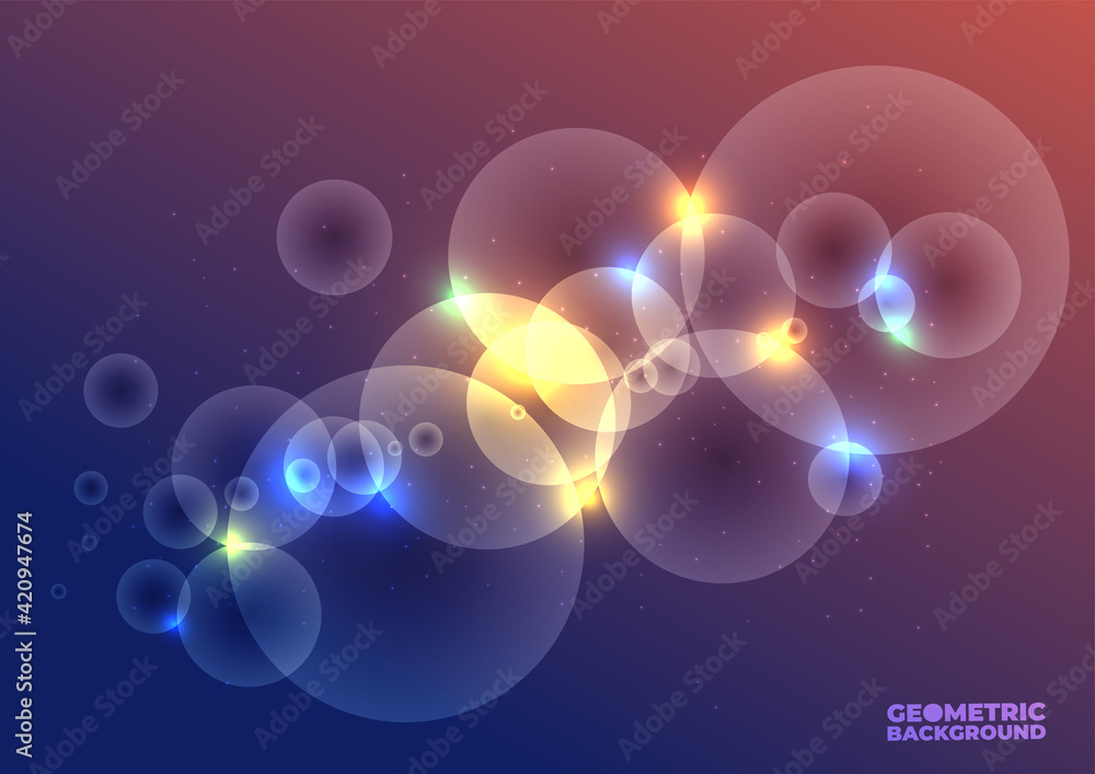 Poster technology background color vector for web and design