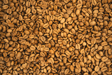 Home-made roasted coffee beans