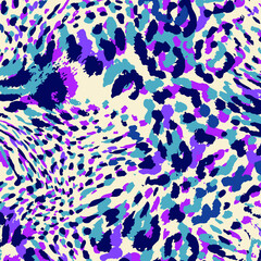 Abstract animal skin leopard seamless pattern design. Jaguar, leopard, cheetah, panther fur. Seamless camouflage background for fabric, textile, design, cover, wrapping.