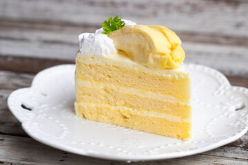 Cakes, sweets, pancakes and cream