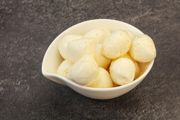 Natural tasty baby Mozarella cheese