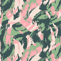 Fashionable camouflage pattern, vector illustration.Military print  Vector wallpaper