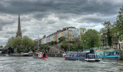 Bristol Packed trip boat. The Bagheera, cabin boat in the Floating Harbour in Bristol