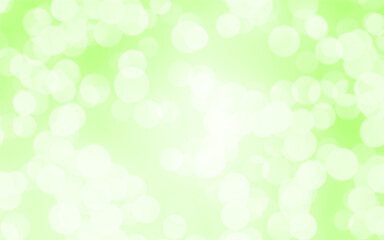 Green white luxury focus blur background. Abstract bokeh soft light gradient for concept ecology with graphic design poster banner and backdrop.