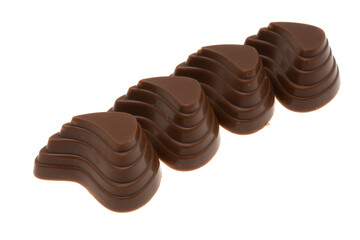 chocolate candies isolated