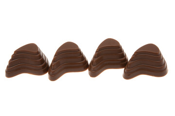 chocolate candies isolated