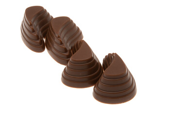 chocolate candies isolated
