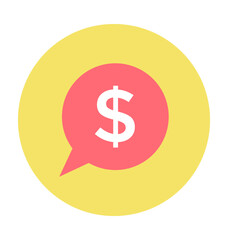Finance Blog Colored Vector Icon
