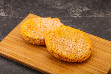 Raw chicken cutlet for roast