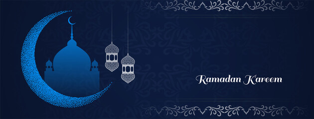 Ramadan Kareem festival decorative islamic banner