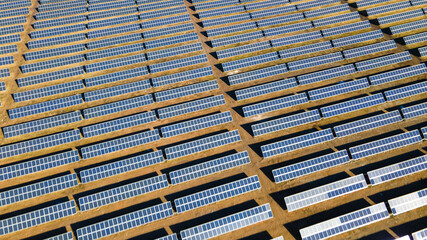 Solar panels, photovoltaic, alternative power source - selective focus