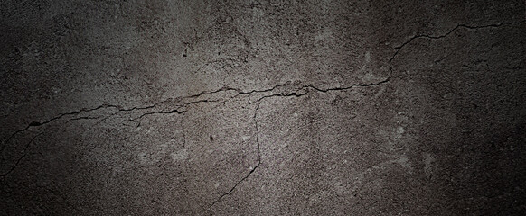 Cracked wall background material.  ひび割れた壁の背景素材