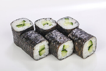 Japanese traditional roll with cucumber