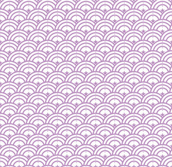 Seamless abstract stars wave pattern japanese tradition style. Fabric texture retro decorative wallpaper. Chinese traditional oriental ornament background, Purple clouds pattern illustration