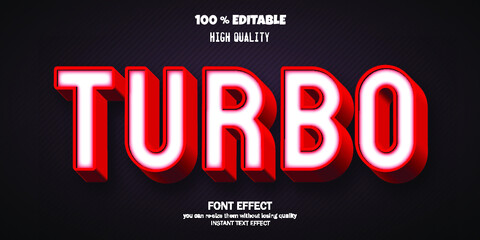 Modern 3D font and alphabet for poster, editable font