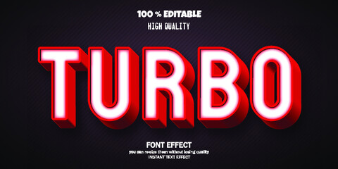 Modern 3D font and alphabet for poster, editable font