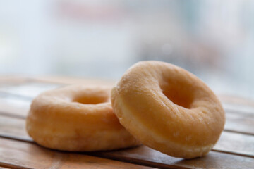 group of donuts  on the table