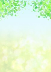 木の葉と光の背景イラスト no.02