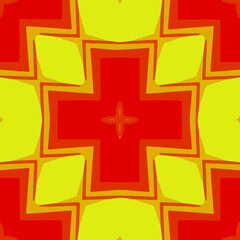 Geometric vector pattern with triangular elements. Seamless abstract ornament for wallpapers and backgrounds.
