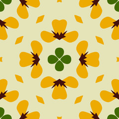 Geometric vector pattern with triangular elements. Seamless abstract ornament for wallpapers and backgrounds. 