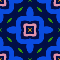 Geometric vector pattern with triangular elements. Seamless abstract ornament for wallpapers and backgrounds. 