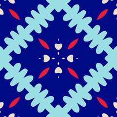 Geometric vector pattern with triangular elements. Seamless abstract ornament for wallpapers and backgrounds. 