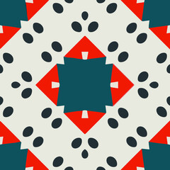 Geometric vector pattern with triangular elements. Seamless abstract ornament for wallpapers and backgrounds. 