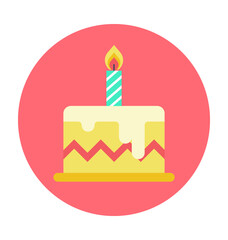 Cake Colored Vector Icon