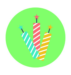 Candle Colored Vector Icon