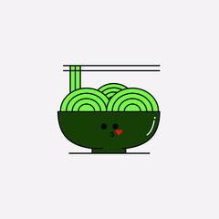 Noodle vector illustration