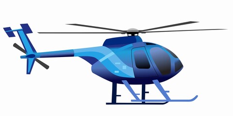 Naklejka na ściany i meble illustration of a helicopter. vector drawing