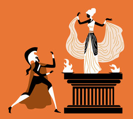 delphi oracle and spartan king asking for help