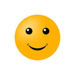 Emoticon face isolated on white background. Vector icon
