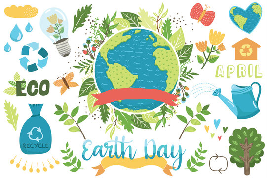 Happy Earth Day Collections Set