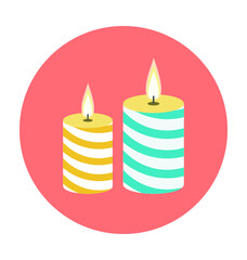 Candle Colored Vector Icon
