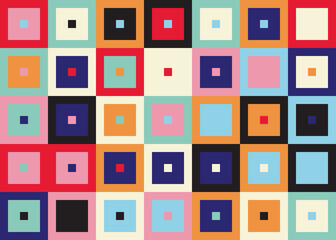 Simple Geometric Pattern Design With Basic Geometry Forms