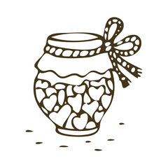 Sweets Jar Illustration