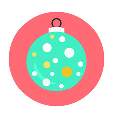 Bauble Colored Vector Icon