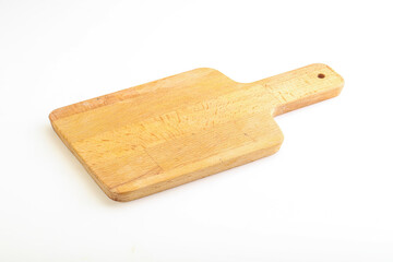 Wooden board for kitchen isolated