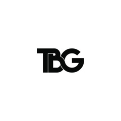 Obraz premium tbg letter original monogram logo design