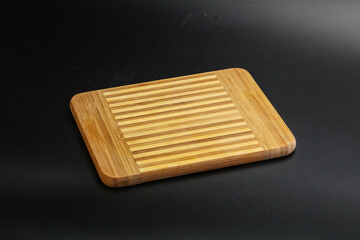 Wooden board for kitchen isolated